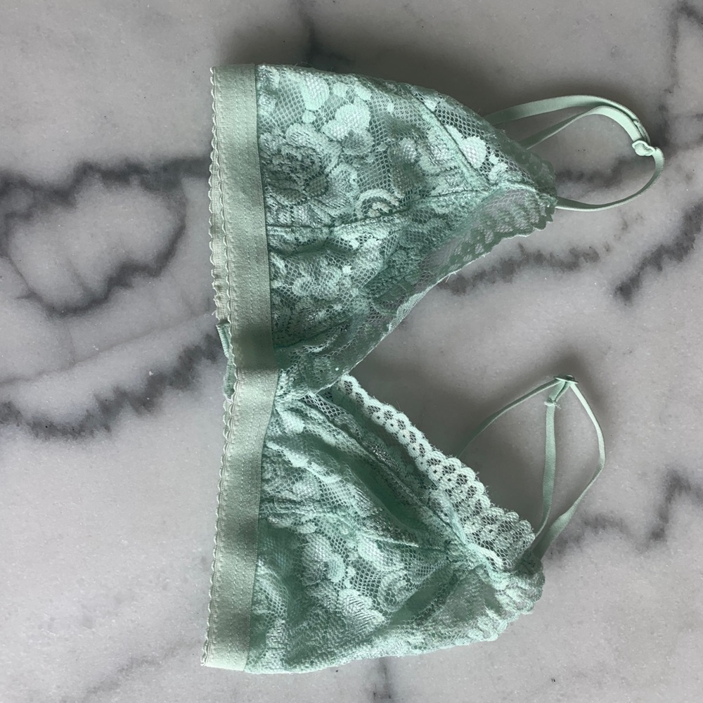 Teal lace  bra!